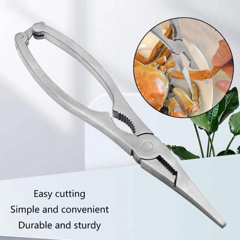 

1PC Stainless Steel Crabb Plier Tool Eating Gadget Stainless Steel Crabb Peeling Tools