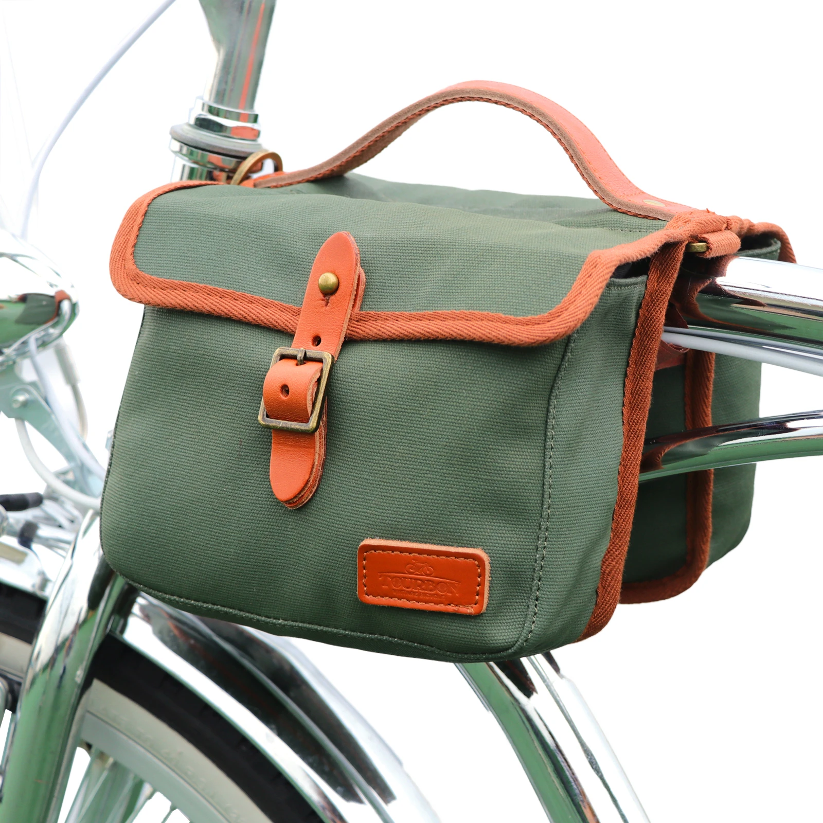 Tourbon Bike Accessories Canvas Bicycle Top Tube Bags Waterproof Bike