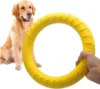 Durable Dog Flying Disc Chew Toy - Floating Fetch Toy for Medium/Large Aggressive Chewers, Interactive Pool Toy for Training & T