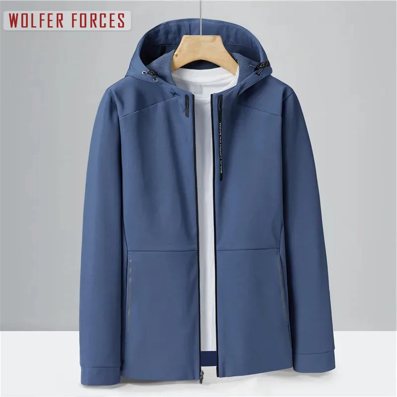 Casual Man Golf Jackets Men's Cold Jacket Style Man Bombers Techwear Cardigan Sport Motorcycle Retro Windbreaker