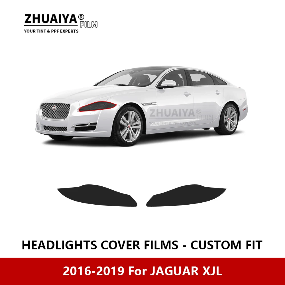 

For JAGUAR XJL 2016-2019 Car Exterior Headlight Anti-scratch PPF precut Protective film Repair film Car stickers Accessories