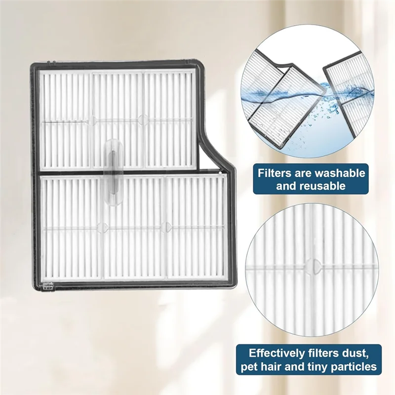 B82B-Replacement Parts For Roborock Saros 10 Vacuum Cleaner Parts Main Side Brush Hepa Filter Mop Cloth Dust Bags Accessories Ki