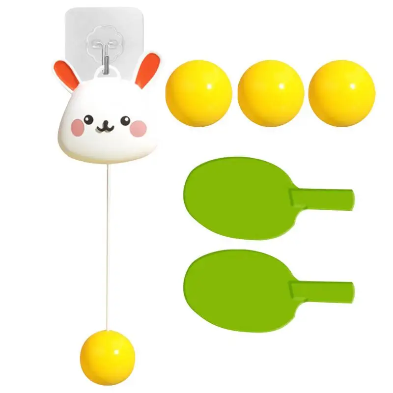 

Children's Table Tennis Tennis Balls Paddles Set Adjustable Trainer Rapid Rebound Training Toy Ping-pong Machine For Indoor