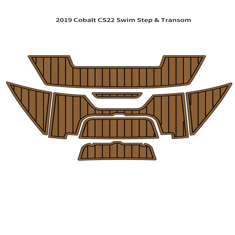 2019 Cobalt CS22 Swim Platform Step Pad Boat EVA Foam Faux Teak Deck Floor Mat