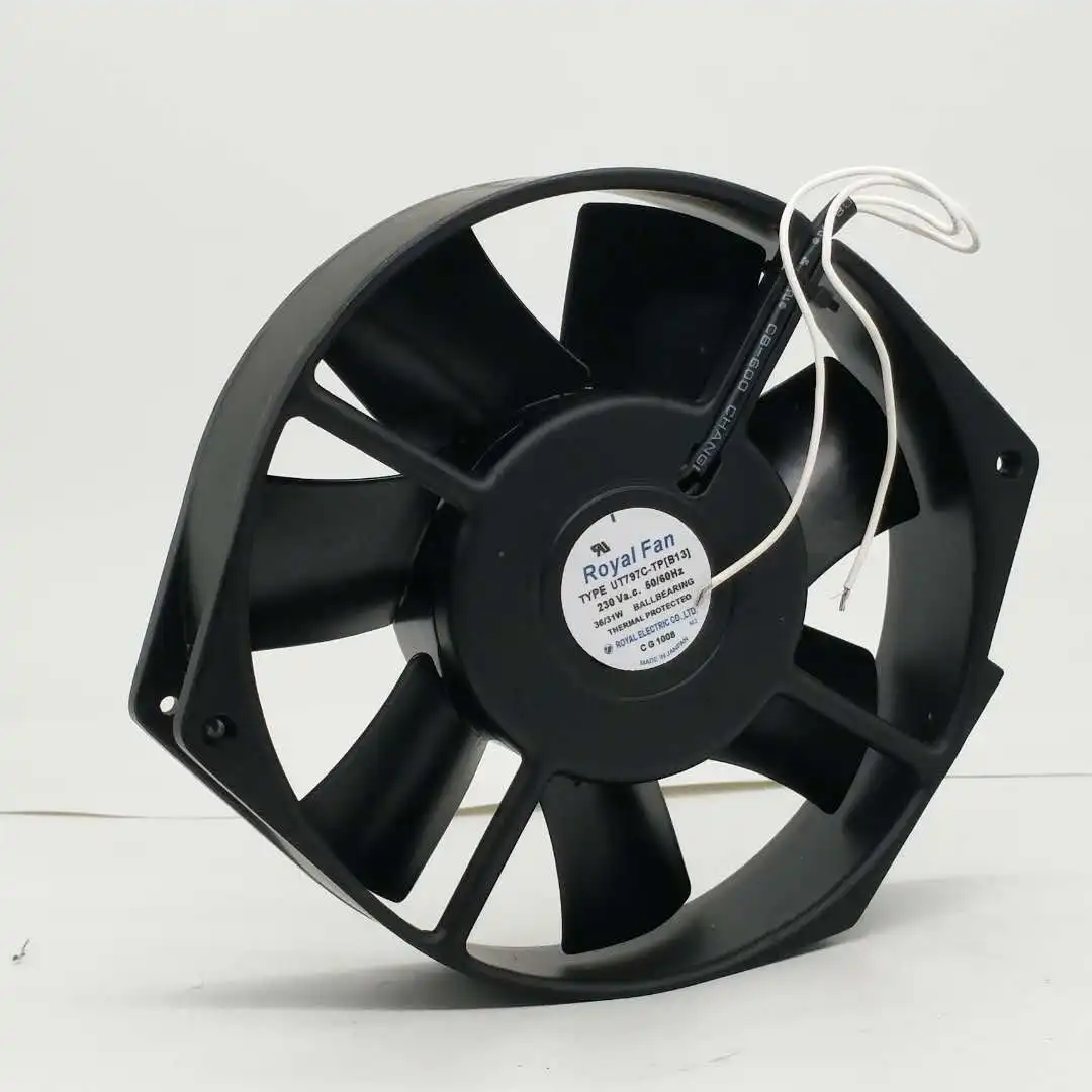 

172mm 17.2cm UT797C-TP [B13] Original for ROYALFAN 230V 172*150*38mm Metal Blade Impeller Case Fan