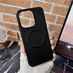 Luxury Carbon Fiber Pattern PU Leather + TPU Anti - Fall Wireless Charging Cover by ELVEV for OPPO Reno16 FS 5G (Black)