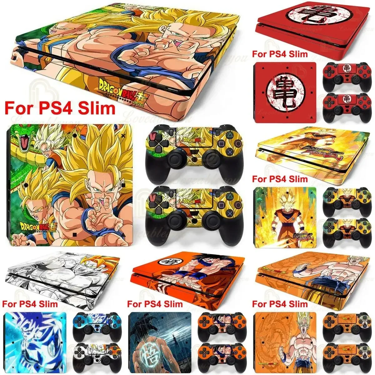 Fashion Dragon Ball Z Console Stickers for SONY PS4 Pro Slim Son