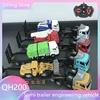 1:48 RC Engineering Truck Semi-Trailer Heavy-Duty Transport Container Vehicle Remote Control Dump Truck Simulation Toys for boys 3