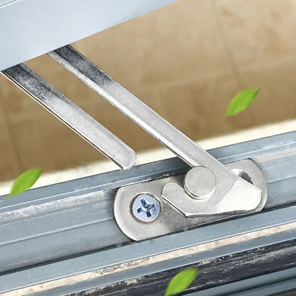 Window Stopper UPVC Window Restrictor Child Lock Safety Set W/Fixing Catch Screws Right G6U6