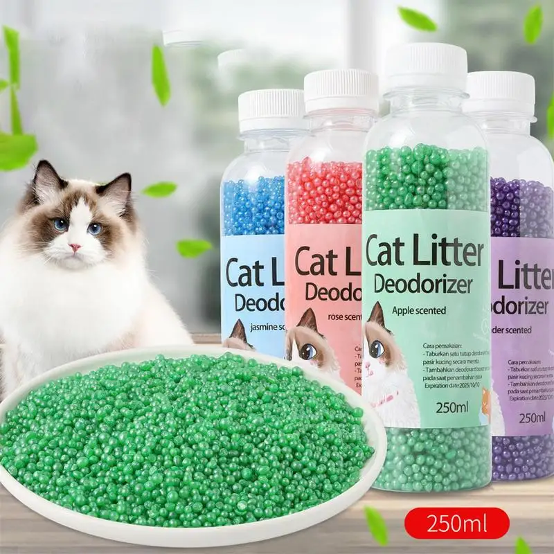 Pet Odor Remover, Scented Cat Litter Deodorant Litter Box Deodorizing Beads For Odor Pet Cleaning Supplies