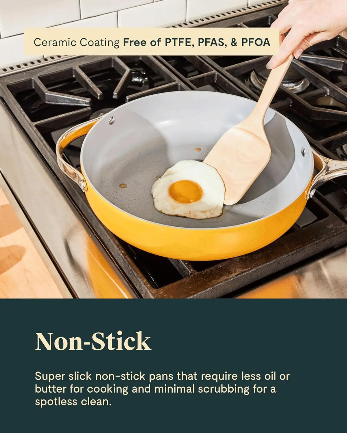 Pots, Pans, 3 Lids and Kitchen Storage - Non Toxic - Oven Safe & Compatible 5