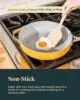 Pots, Pans, 3 Lids and Kitchen Storage - Non Toxic - Oven Safe & Compatible 5