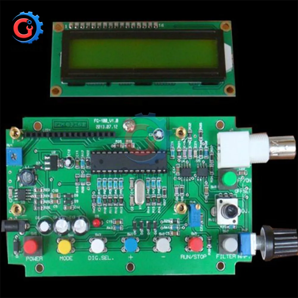 DDS 1HZ-500KHZ Functional Signal Generator Sine Triangle Square Frequency Sawtooth Wave Waveform 3.0-4.9 Inches audio generator 5