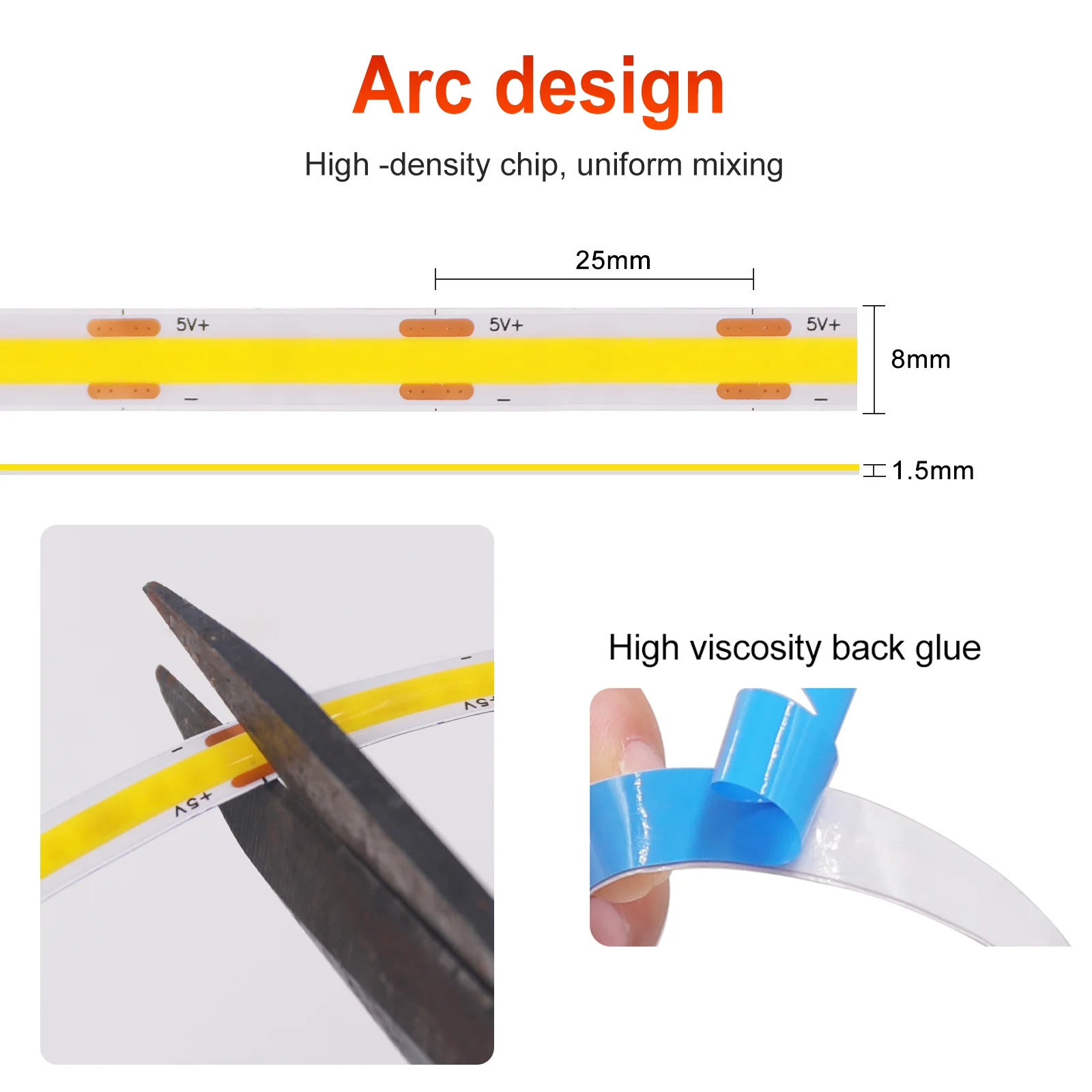 รูปสินค้า LED Strip Light ยืดหยุ่น 320 LED หรี่แสงได้ DIY