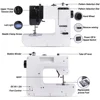 Sewing Machine for Beginners 38 Built-in Stitches with Extension Table &Dual Speed 6