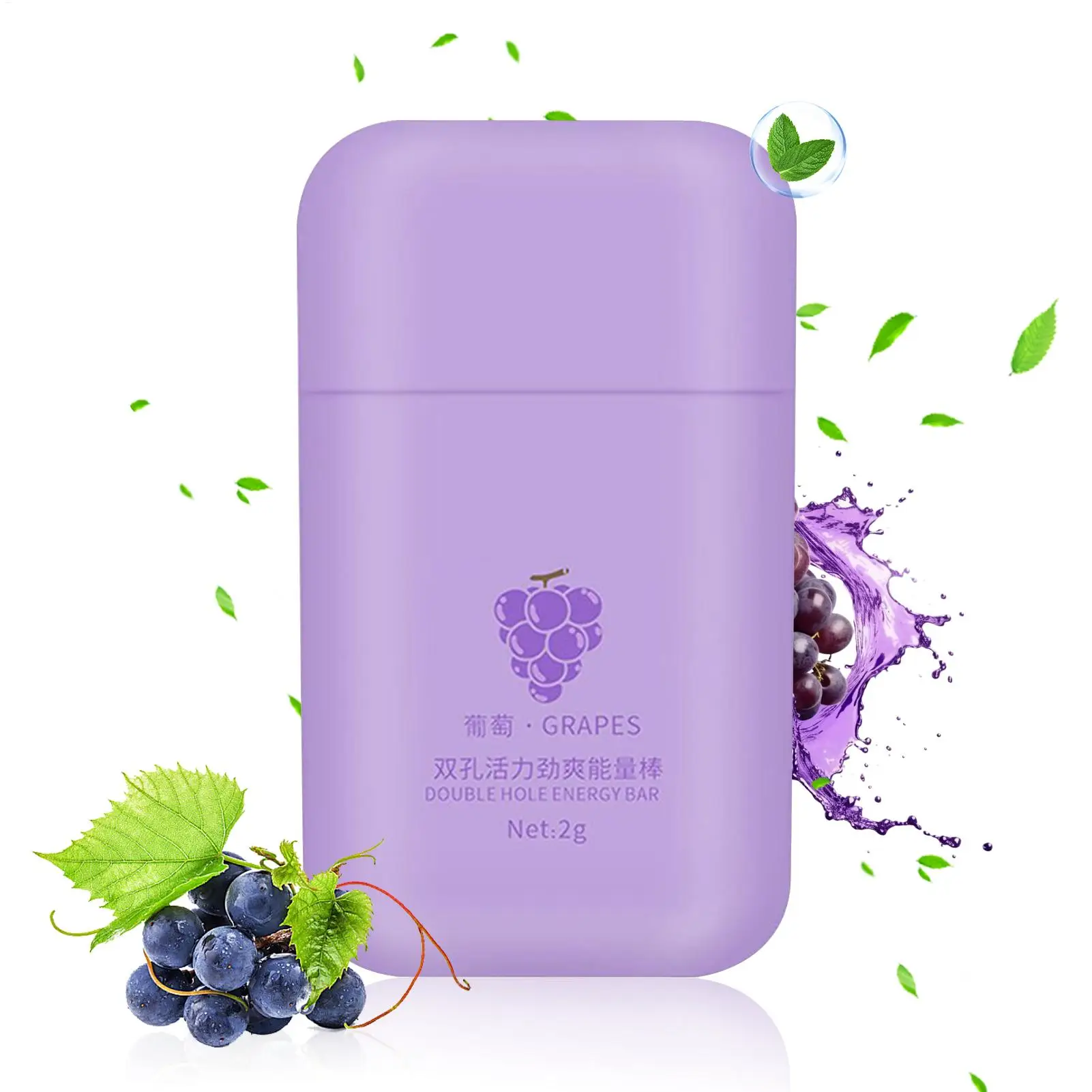 Double-Hole Tube Nasal Inhaler Stick For Energetic Inhaling Nasal Inhaler With Refreshing Sensation For Studying & Overtime Work