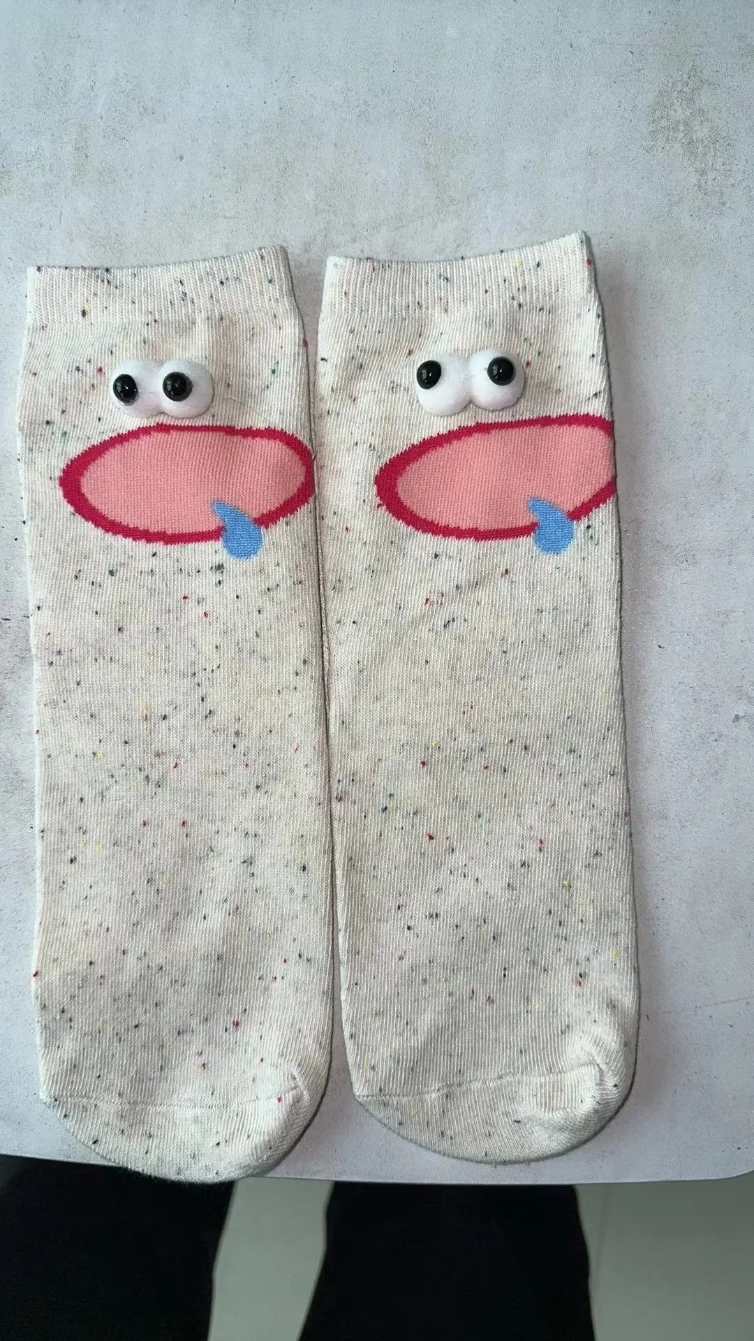 Cotton Novelty Gift Funny Happy Crew Socks