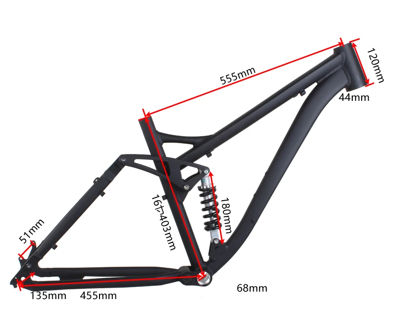 26 インチ マウンテン バイク フレーム クワッド リンク ソフト テール