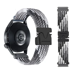 Braided Parachute Buckle Nylon Watch Strap - 20/22mm Adjustable Bracelet - 1pcs 22mm (Camouflage)