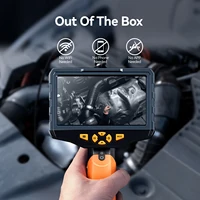Teslong 5 inches IPS Inspection Camera, Dual Lens Borescope, Endoscope Camera with 7 LEDs, 5000mAh, Flashlight, Case, 32GB 2
