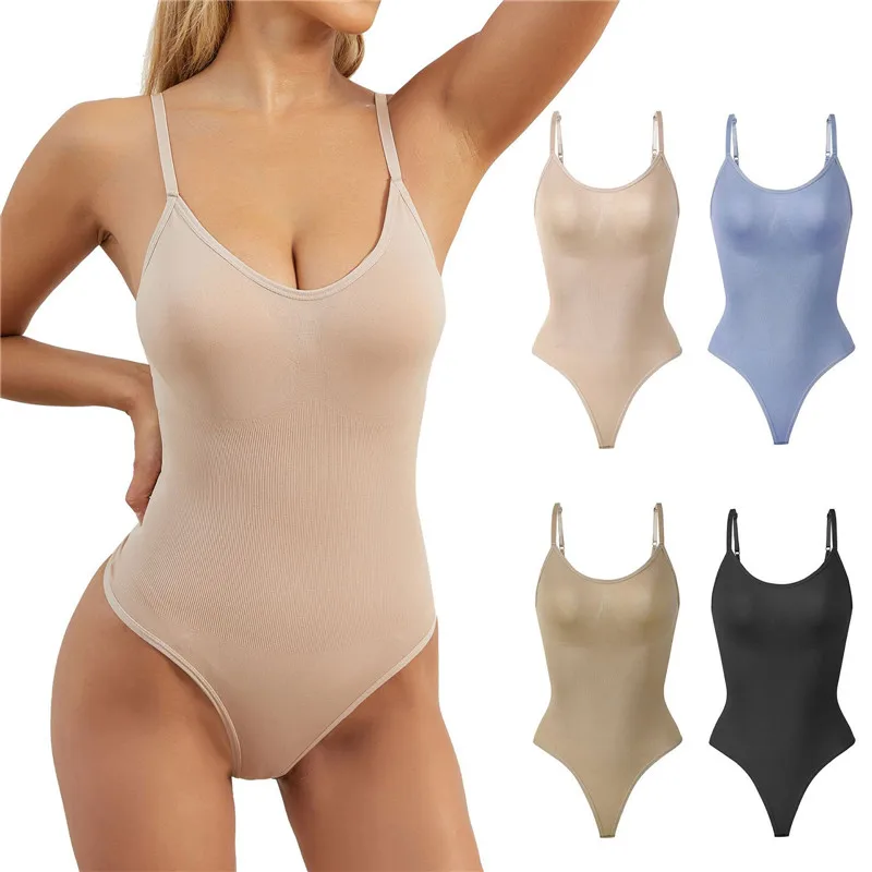 Low Back Bodysuit for Women Tummy Control Shapewear Seamless Sculpting Body  Shaper Thong Tank Top Summer Backless Clothing 3XL - AliExpress