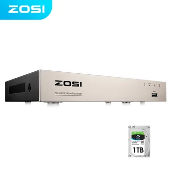 ZOSI 8CH 1080P H.265 + DVR 4-IN-1 24/7 녹화 2MP 비디오 감시 레코더 아날로그 AHD TVI CVI 카메라 하이브리드 HDMI DVR