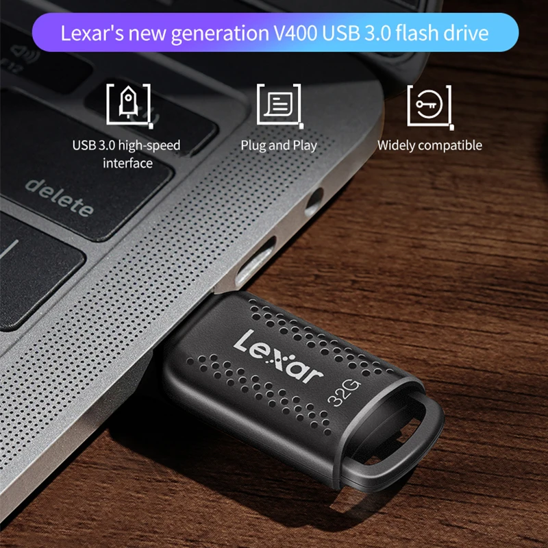 Lexar USB Flash Drive 32GB 64GB 128GB 256GB Original Stick Flash Memory Disk Encrypted 100MB/S for PC/Mac