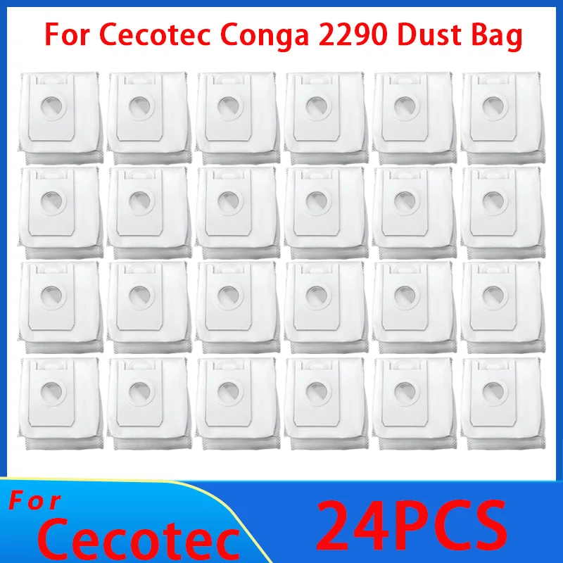 3 Pack 2L Dust Bags For Cecotec Conga 2290 Ultra home Vacuum Cleaner Spare  Parts self-emptying bags Box Replacement Accessories