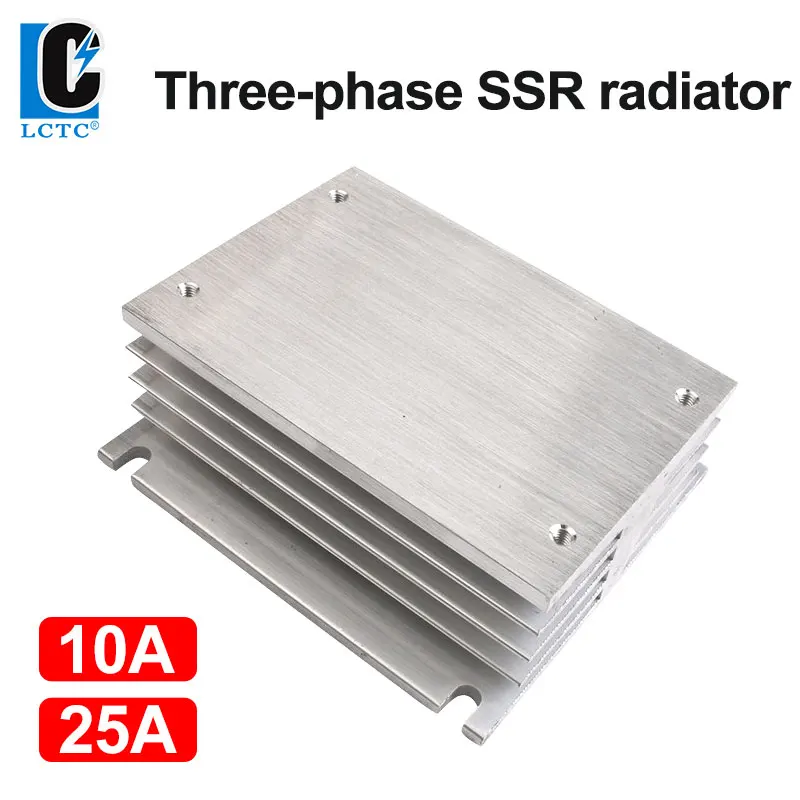 3 Phase Relè A Stato Solido Dissipatore Di Calore In Alluminio Per 10A-25A Ssr Dissipatore Di Calore Nuovo