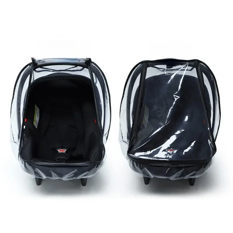Universal Car Seat Rain Cover Windproof Waterproof Dustproof Snowproof Protective Cover Dual Zippers and Side Vents