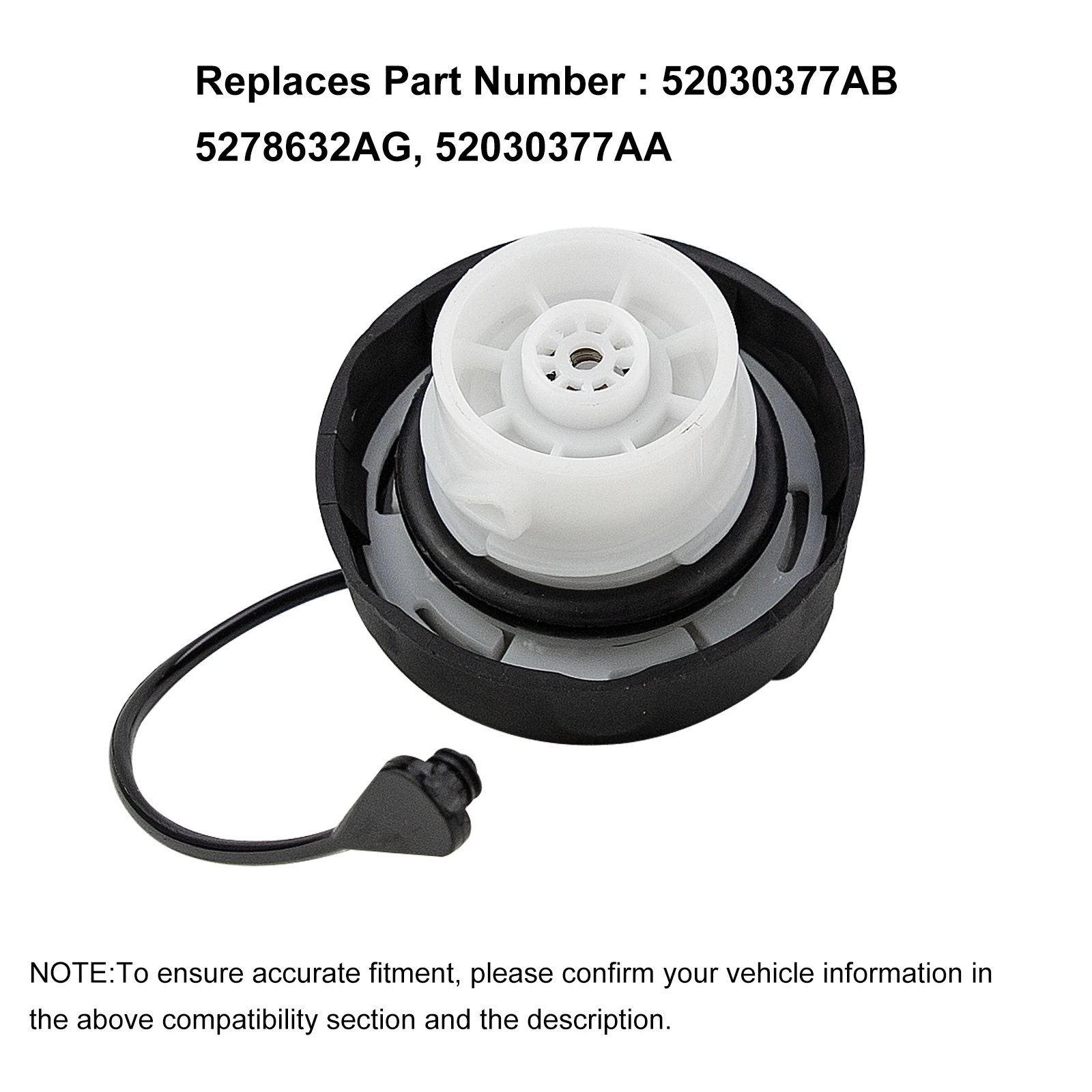 Fuel Tank Cap 52030377AB 5278632AG 52030377AA for Chrysler Dodge Ram-200 300.Calibre Challenger Charger,Dakota Durango Ram 1500
