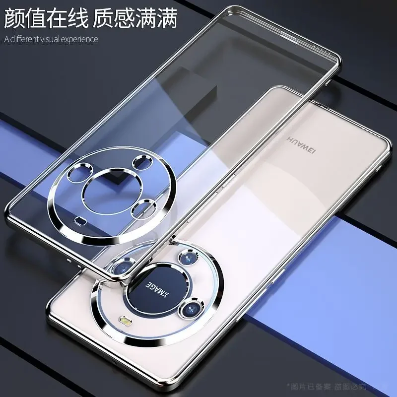 Elegant Transparent Electroplated Shockproof TPU Case with Fudan Bumper