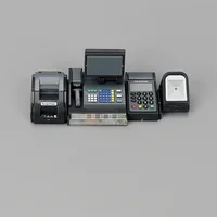 Mini Doll House Cash Register DIY 1:6/1:12 Scale Miniature Cash Register Funny Black Gray Mini Supermarket Store Card Machine 1