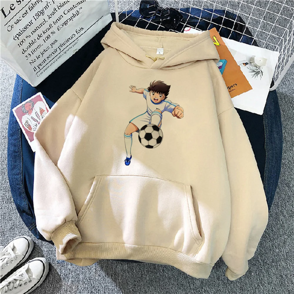 Captain Tsubasa Felpe Con Cappuccio Donna Y2K Estetica Manica Lunga Top Camicia Con Cappuccio Abbigliamento Donna Anni '90