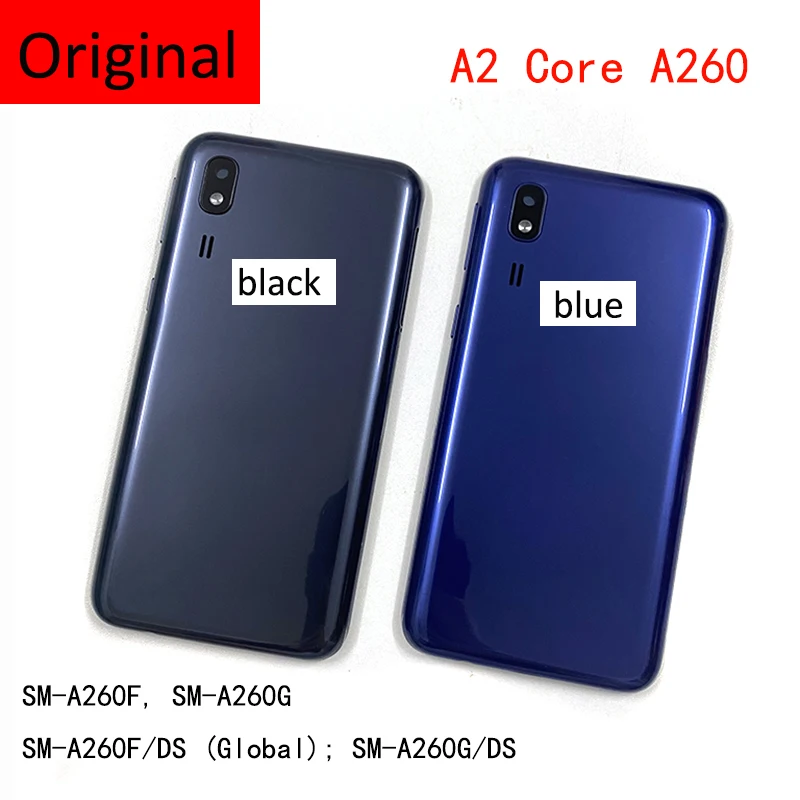 

Original For Samsung Galaxy A2 Core A260 Shell SM-A260F/DS SM-A260G/DS Housing Back Cover Battery Case Back Cover Rear Lid Door