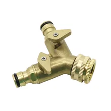 

Irrigation Brass 2-ways Valves Y Hose Connector Female thread Valves agriculture Garden Plumbing Fittings 1 Pcs