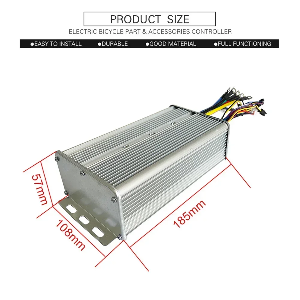 48V-72V JN-60A 1000W-3000W Motor Dual Controller For Electric Bicycle Scooter Bicycle Scooter Lithium Electric Modification Part electric scooter controller