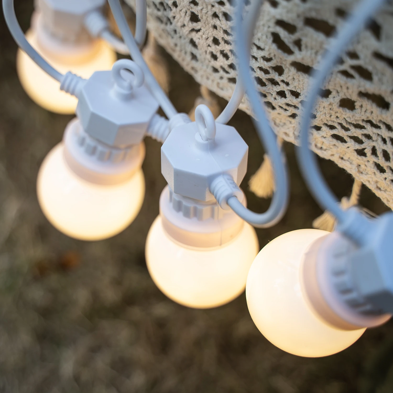 

23Meter Patio String Light Outdoor Garland Wedding G50 Bulb Outdoor Fairy String Lights Connectable Festoon Garden Camping Decor