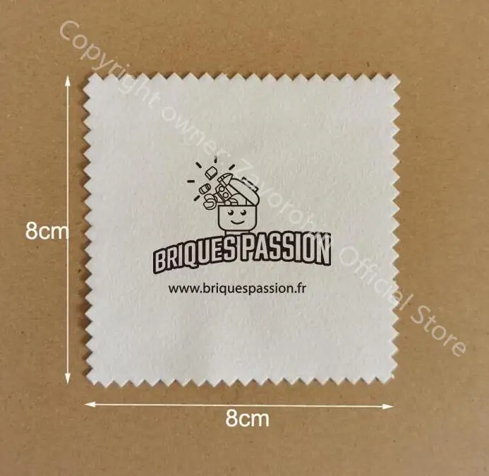 200 PCS Customised Logo 8*8cm Micro Suede White Jewelry Polishing Cloth Printed With Black Logo Each OPP Bag Packaging dental strong 90 micro motor 102l polishing handpiece marathon dental polishing equipment jewelry tools