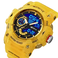 STRYVE Electronic Fashion Men's Sport Watches Shock Resistant 50M Waterproof Wristwatch LED Alarm Stopwatch Clock Men 8029 1