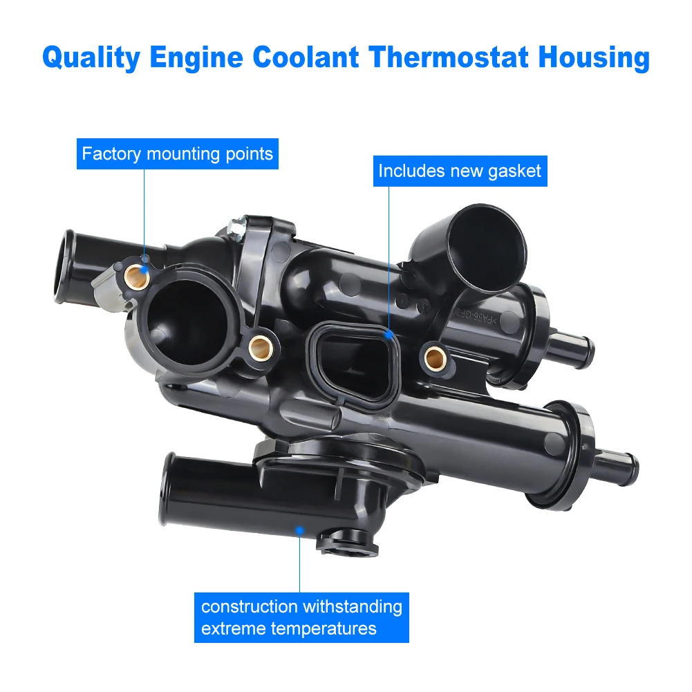 68003582ABForDodgeAvengerCaliberThermostatHousingKitEngineCoolantThermostatHousing
