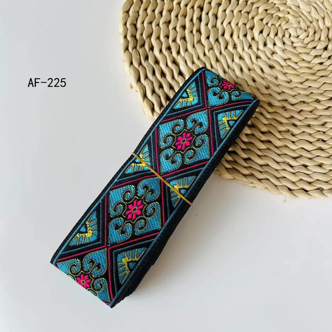 10Yards/Lots Woven Jacquard Ribbon Ethnic Lace For Curtain And Clothing Accessory Size 5cm LS-2707