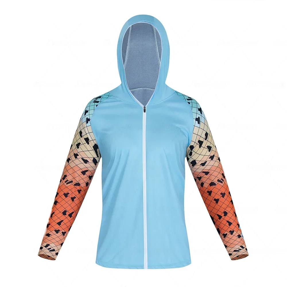 thumbnail image 1 of Ropa de pesca Camisetas de pesca de manga larga con cremallera anti-UV y protección solar de secado rápido Camisetas de pesca para hombres, 1 of 4