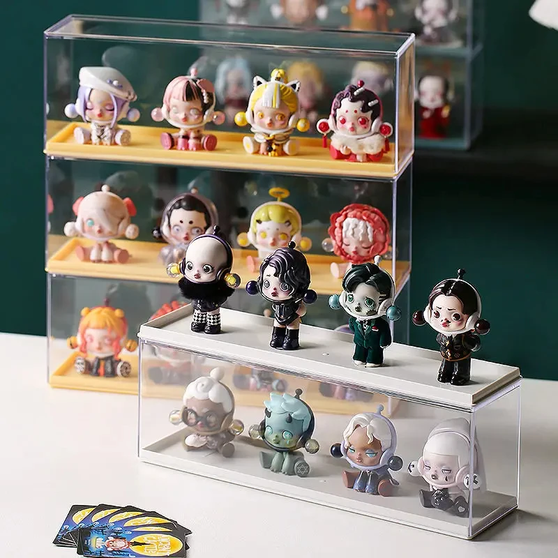 Action Figures Storage Box Acrylic Bind Box Doll Display Rack Stacktable Large Transparent Doll Showing Cabinet acrylic display rack