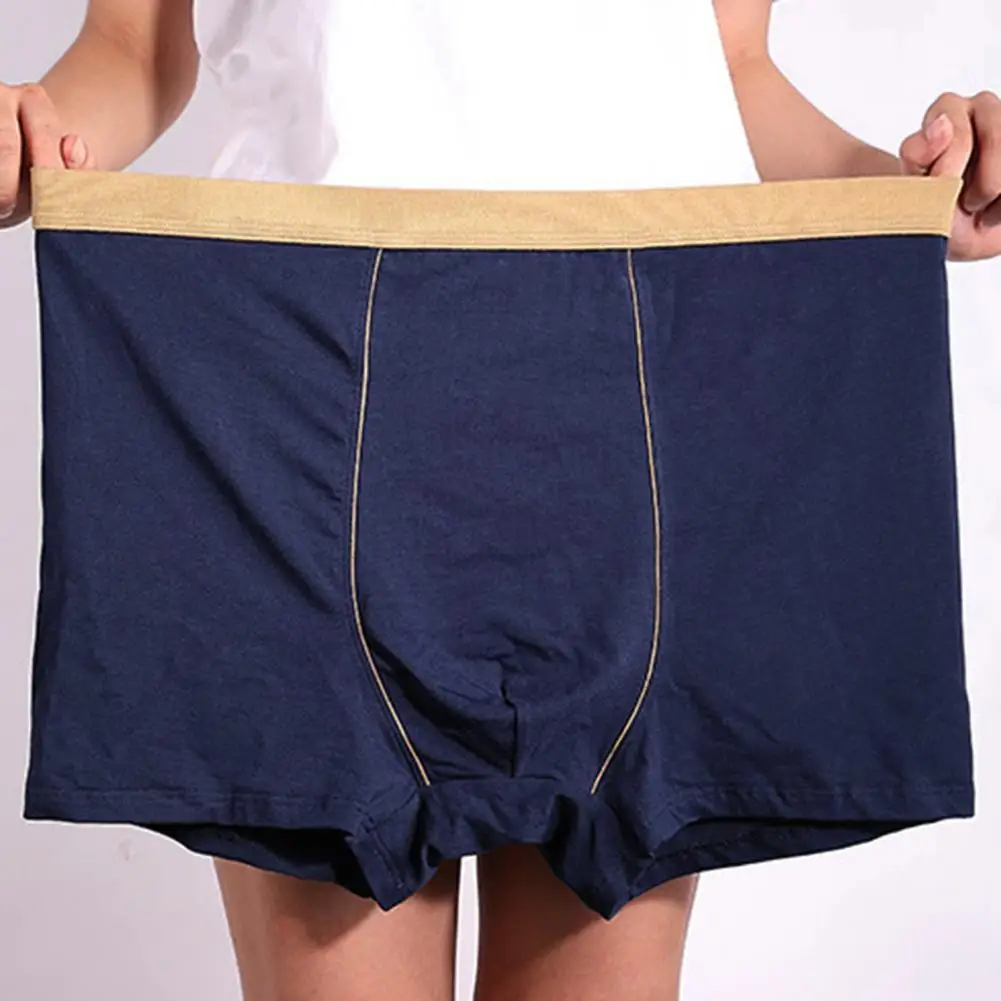 

Men Underwear Shorts Mid-rise Patchwork Color U-Convex 3D Seamless Underpants Slim Fit Plus Size Panties