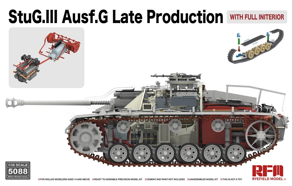 

w/Fully Interior [Ryefield Model] RFM RM-5088 1/35 StuG.III Ausf.G Late Production