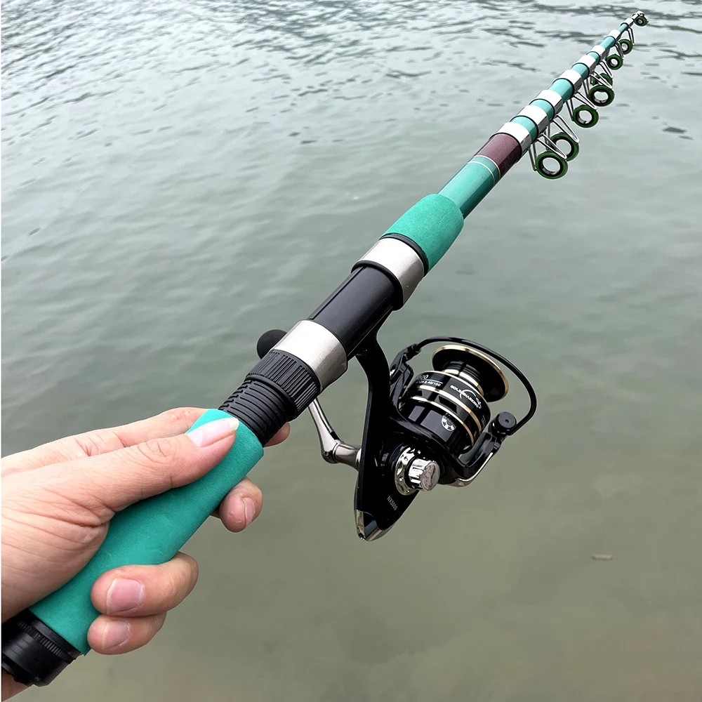 Fishing Rod Set with Reel Bait Wt:10-30g Power Spinning Fishing