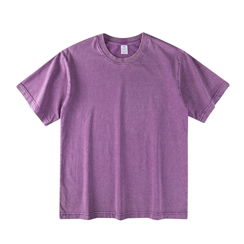 Unisex Army Green Washed Batik Cotton T-Shirt