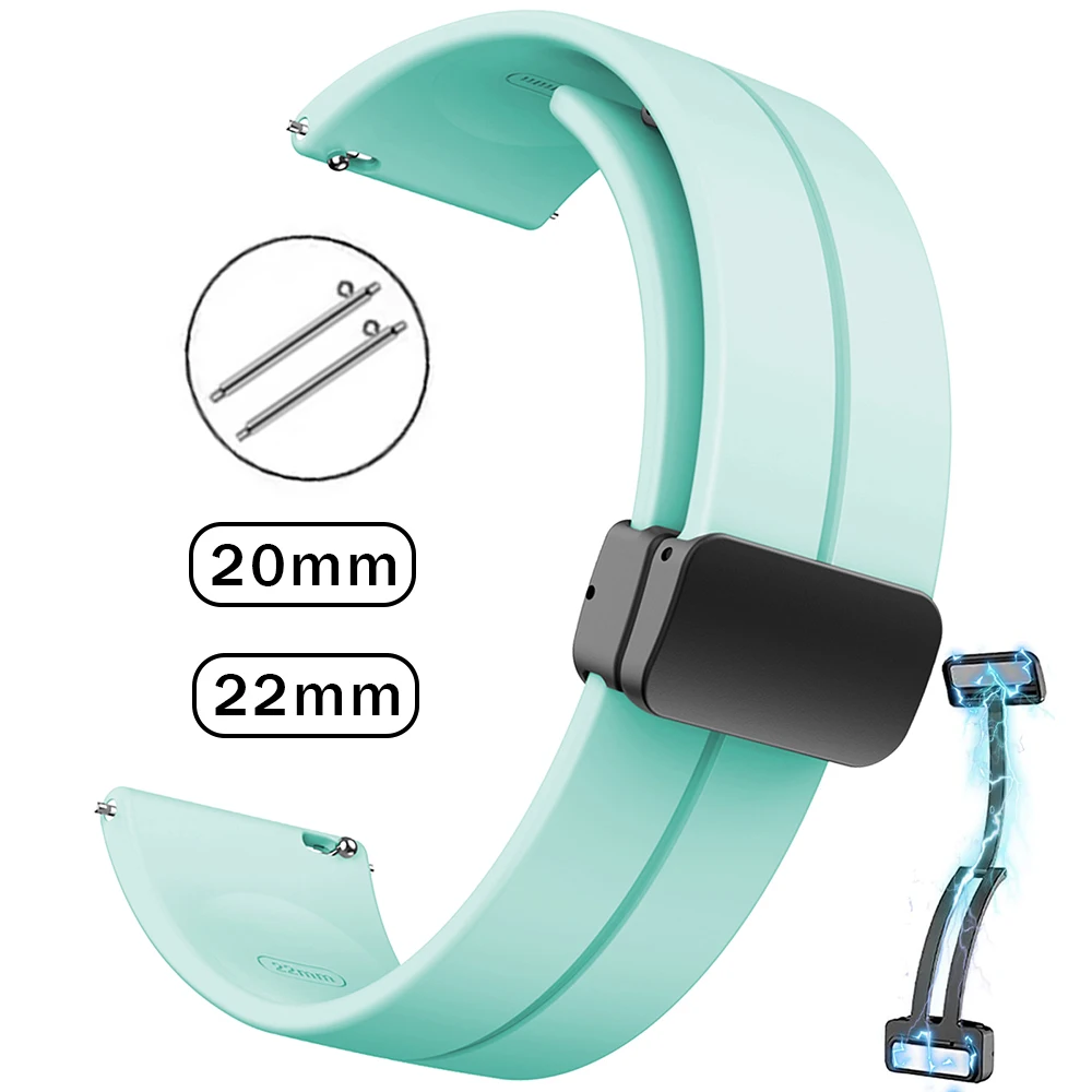 Magnetic Sports Watch Band, 20mm/22mm Strap