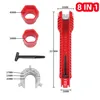 8 In 1 Bathroom Wrench Set Faucet And Sink Installation Multifunctional Angle Valve Water Heater Plumbing Universal Repair Tool 2